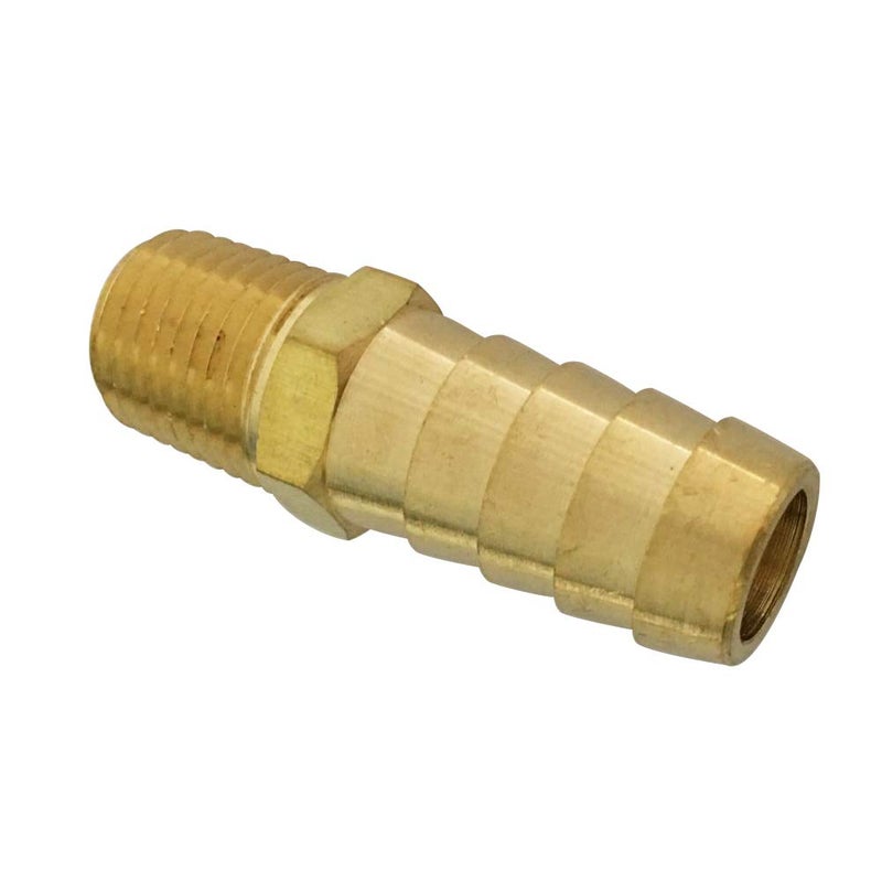 TL TOOLEGIN Barb Adapter 1/8" NPT Male x 3/8" Barbed Brass Hose Fitting 5pcs - Image 3